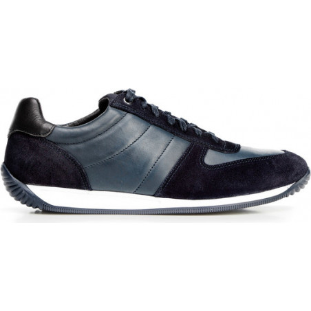 Granatowe buty sportowe Wittchen ze skóry