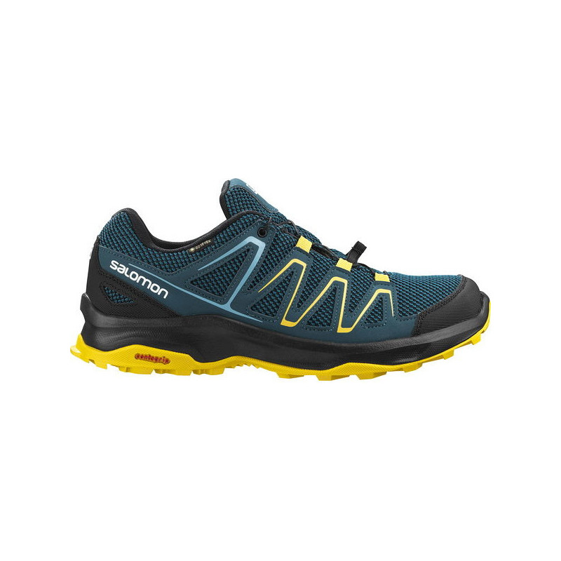 Granatowe buty trekkingowe Salomon sznurowane