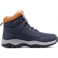 Granatowe buty trekkingowe Yourshoes sznurowane