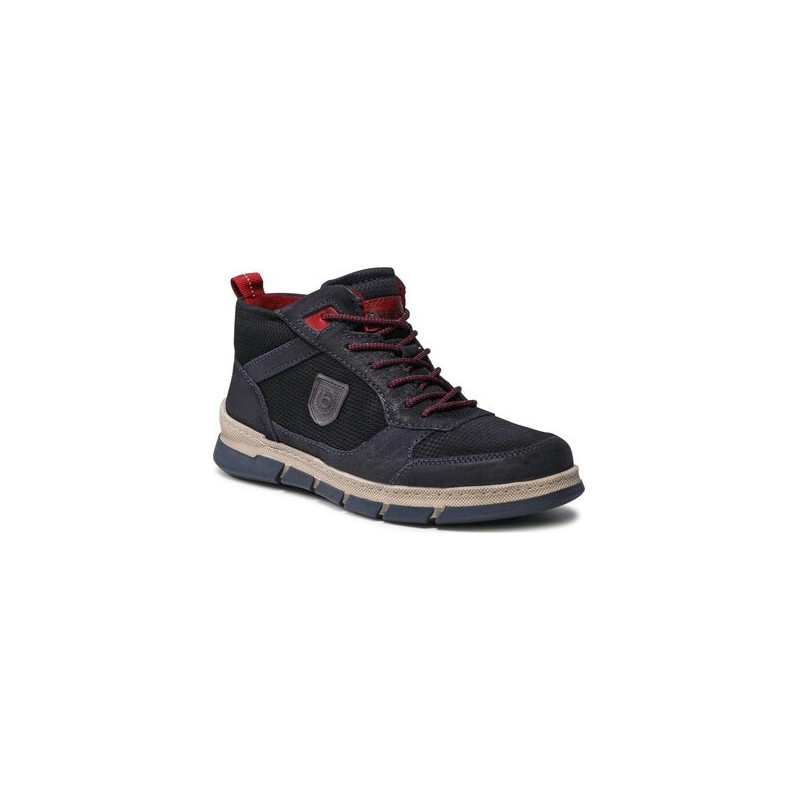 Granatowe buty zimowe Bugatti