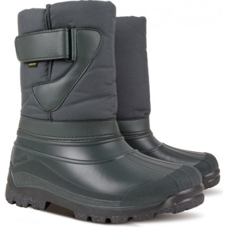 Granatowe buty zimowe Demar w stylu casual z tkaniny