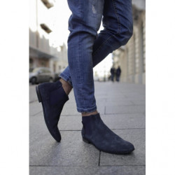 Granatowe buty zimowe Domeno