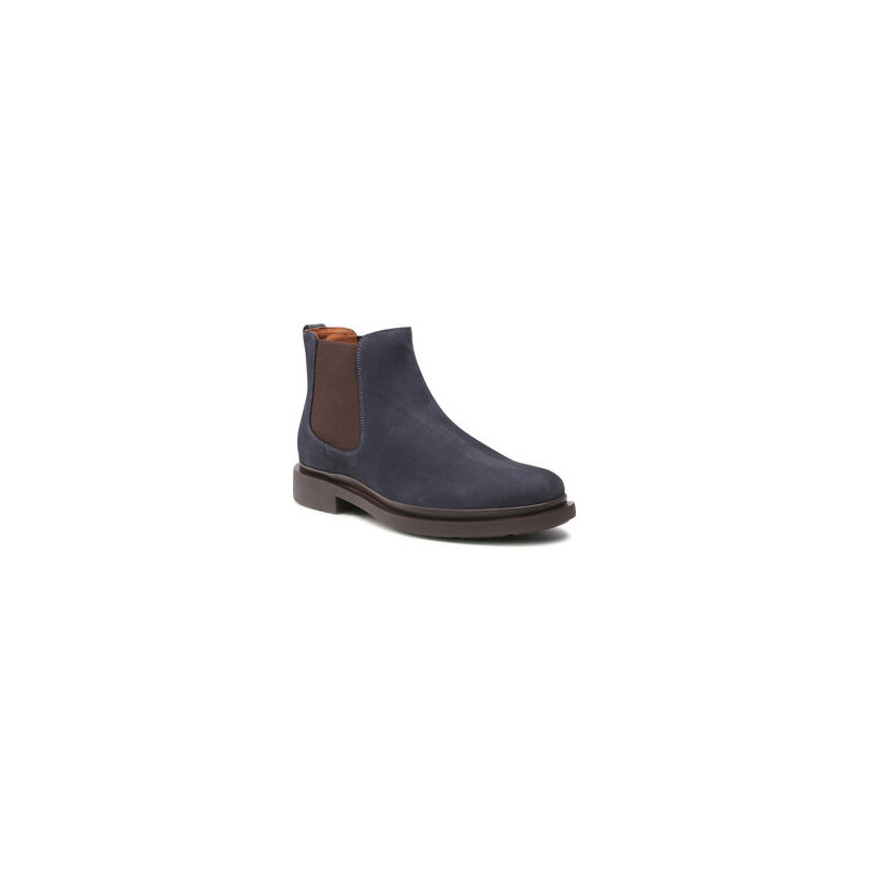 Granatowe buty zimowe Gino Rossi