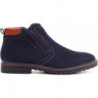 Granatowe buty zimowe Yourshoes sznurowane