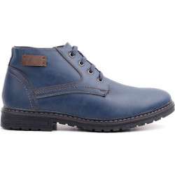 Granatowe buty zimowe Yourshoes w stylu casual