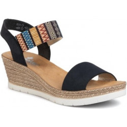 Granatowe espadryle Rieker