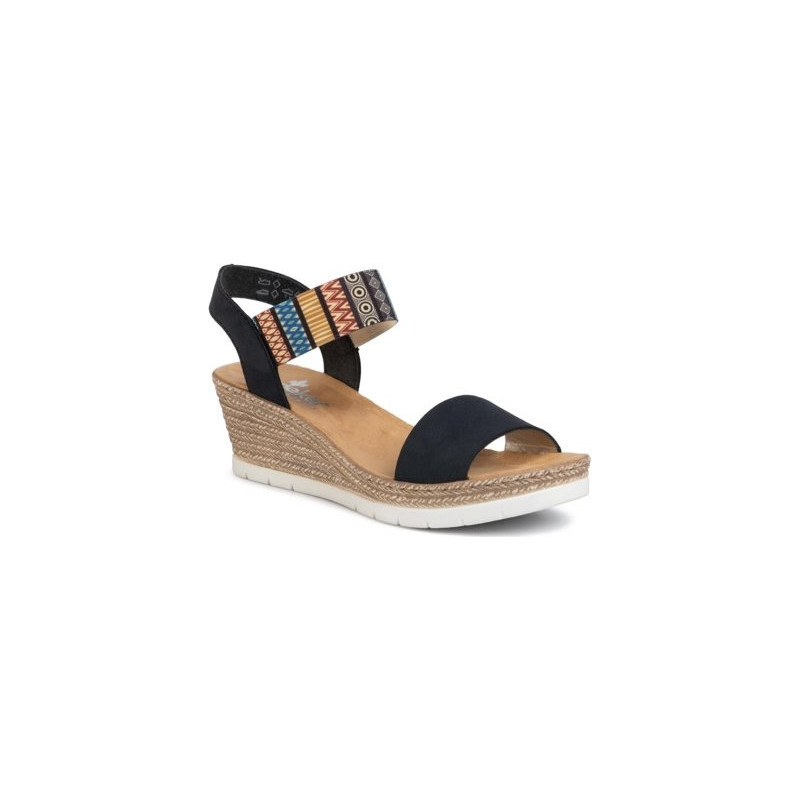 Granatowe espadryle Rieker