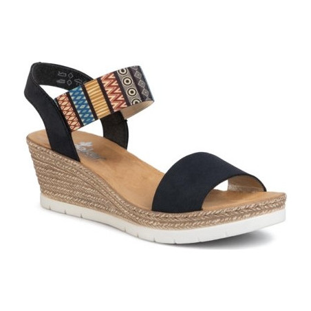 Granatowe espadryle Rieker