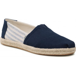 Granatowe espadryle Toms z płaską podeszwą w stylu casual