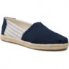 Granatowe espadryle Toms z płaską podeszwą w stylu casual