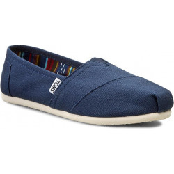 Granatowe espadryle Toms z tkaniny