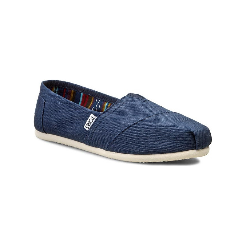 Granatowe espadryle Toms z tkaniny