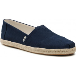 Granatowe espadryle Toms z tkaniny w stylu casual