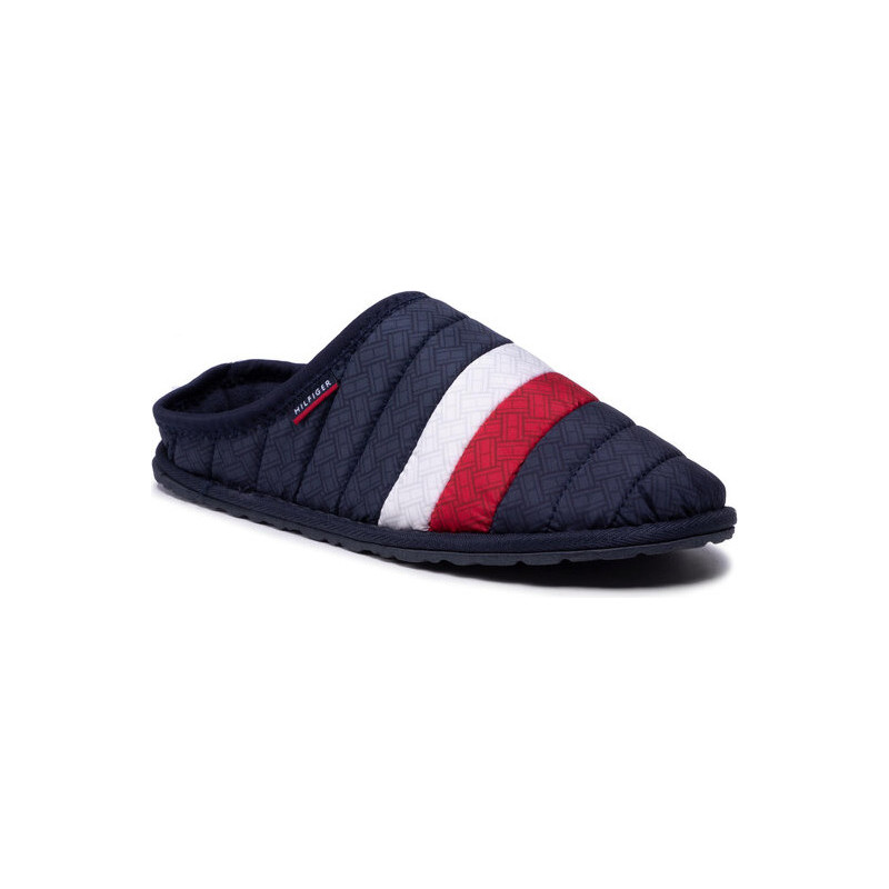 Granatowe kapcie Tommy Hilfiger