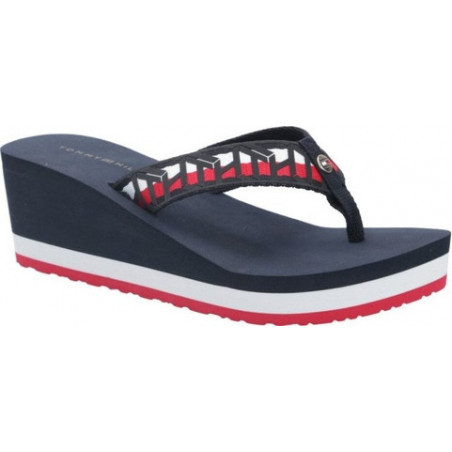 Granatowe klapki Tommy Hilfiger