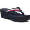 Granatowe klapki Tommy Hilfiger w stylu casual