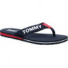 Granatowe klapki Tommy Jeans w stylu casual