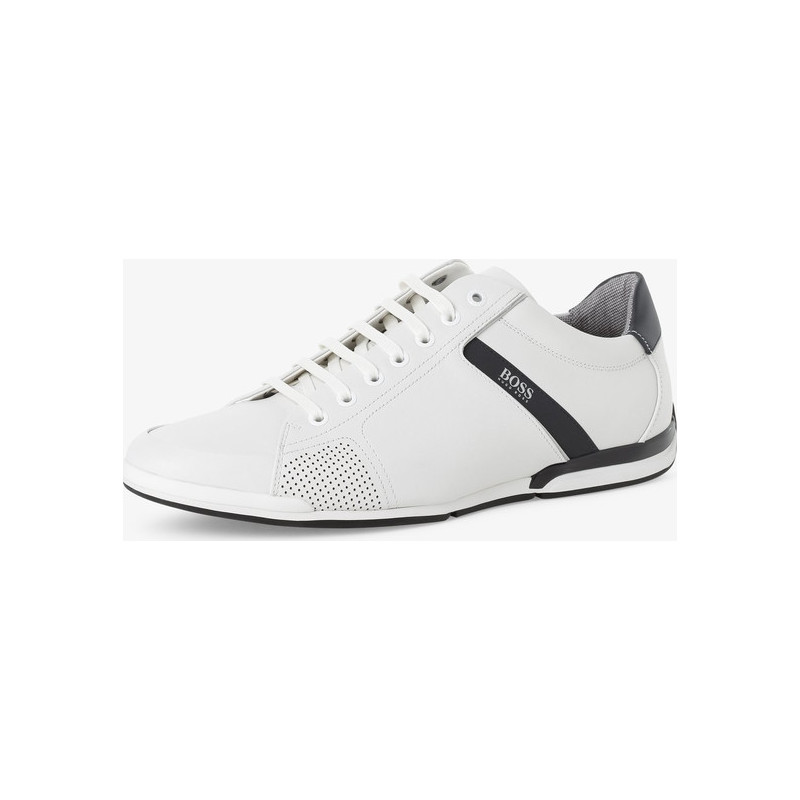 Hugo Boss BOSS - Męskie tenisówki ze skóry – Saturn_Lowp_lux4