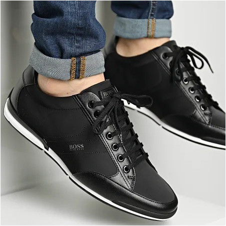 HUGO BOSS markowe męskie buty NOWOŚĆ 2021 BLACK