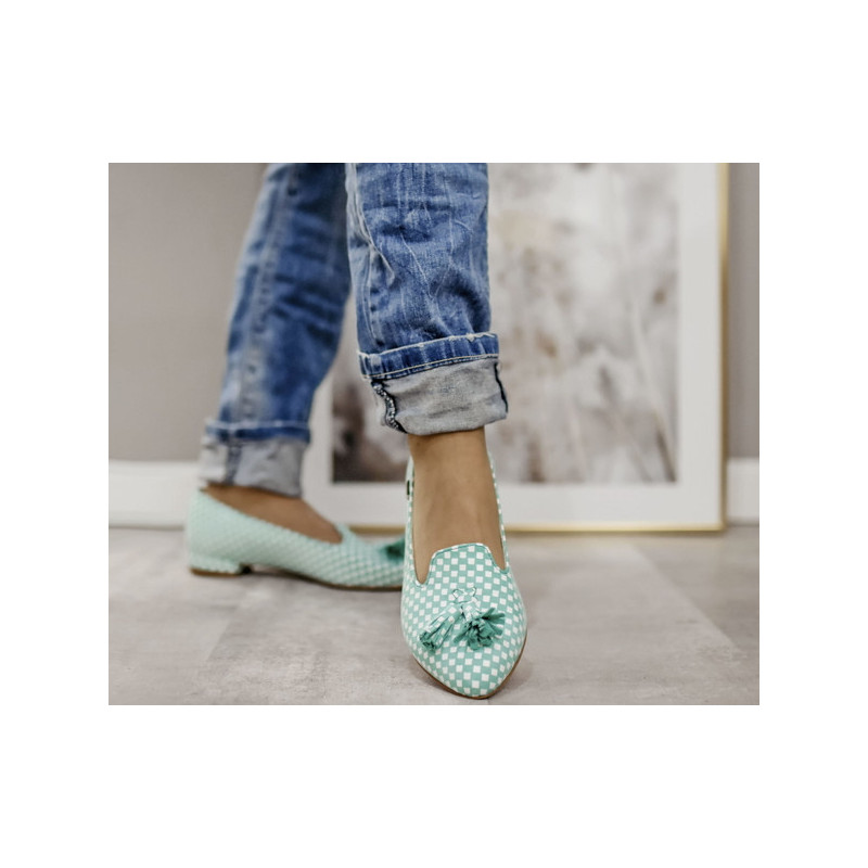 Baleriny Zapato w stylu casual ze skóry