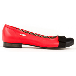 Baleriny Zapato w stylu casual ze skóry z płaską podeszwą