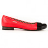 Baleriny Zapato w stylu casual ze skóry z płaską podeszwą