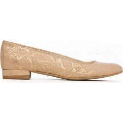 Baleriny Zapato z nubuku w stylu casual z płaską podeszwą