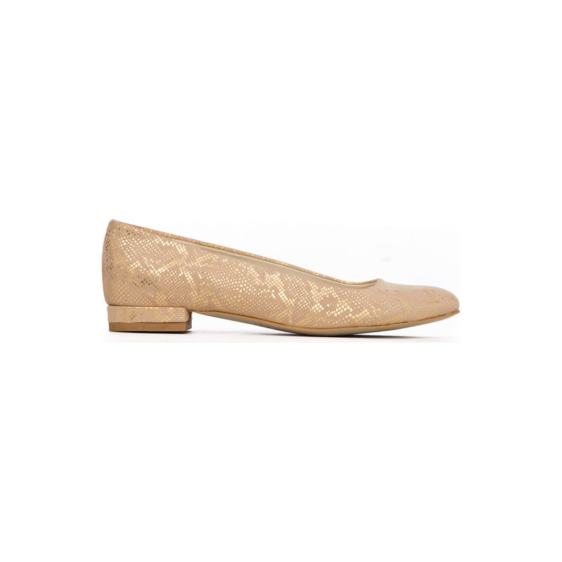 Baleriny Zapato z nubuku w stylu casual z płaską podeszwą