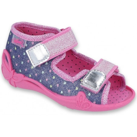 Kapcie Befado na rzepy