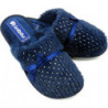 Kapcie Inblu z tkaniny z płaską podeszwą