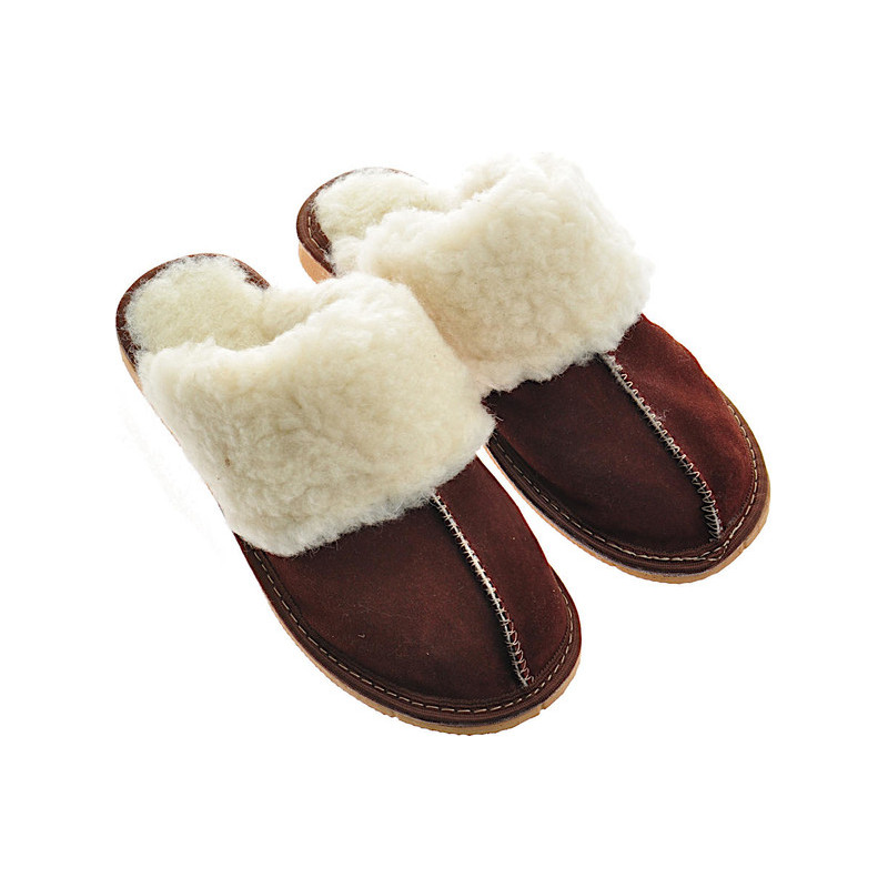 Kapcie producent niezdefiniowany z płaską podeszwą