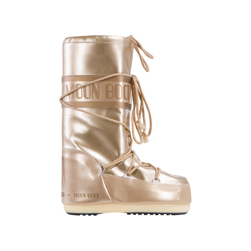 Beżowe śniegowce moon boot