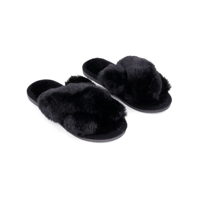 Kapcie Yourshoes z płaską podeszwą