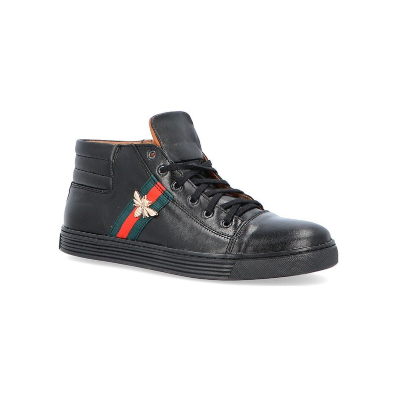 KENT 304OTS CZARNE - Wysokie trampki z owadem