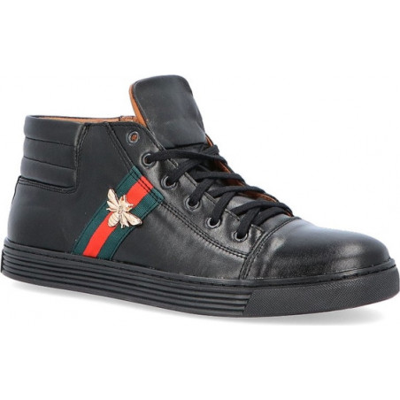 KENT 304OTS CZARNE - Wysokie trampki z owadem