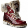 Bordowe trapery damskie new italia shoes