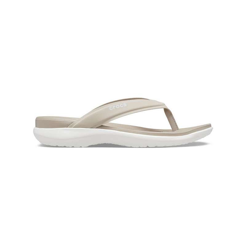 Klapki Crocs z płaską podeszwą w stylu casual