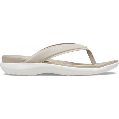 Klapki Crocs z płaską podeszwą w stylu casual