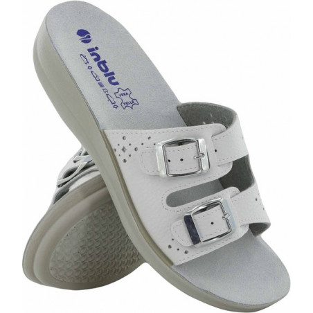 Klapki Inblu w stylu casual z klamrami z płaską podeszwą