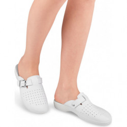 Klapki Inblu ze skóry ekologicznej