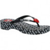 Klapki Love Moschino w stylu casual z nadrukiem