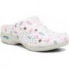 Klapki Nursing Care w stylu casual z nadrukiem