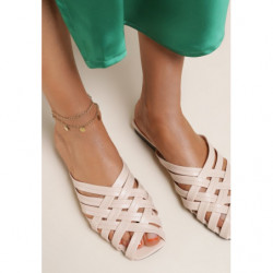 Klapki Renee w stylu casual z płaską podeszwą