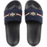 Klapki Tommy Hilfiger w stylu casual z płaską podeszwą
