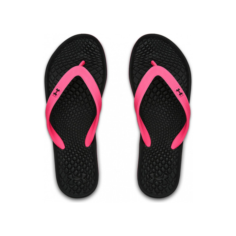 Klapki Under Armour w stylu casual z płaską podeszwą