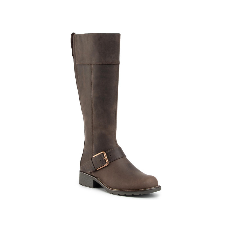 Kozaki Clarks w stylu casual na zamek