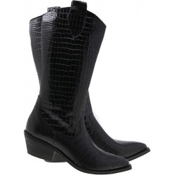Kozaki Lafemmeshoes przed kolano na zamek ze skóry
