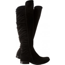 Kozaki Lafemmeshoes przed kolano w stylu boho ze skóry