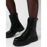 Botki born2be na platformie w stylu casual na zamek