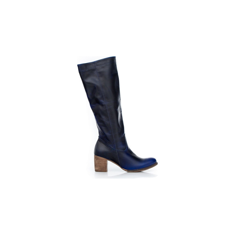 Kozaki Zapato na zamek w stylu boho na obcasie